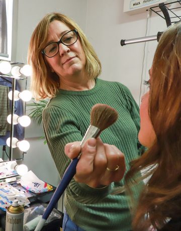 A Hollywood styled, Marilyn Munro makeup room at DCS Backlot Studio