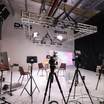 DCS Backlot studio interview video production setup
